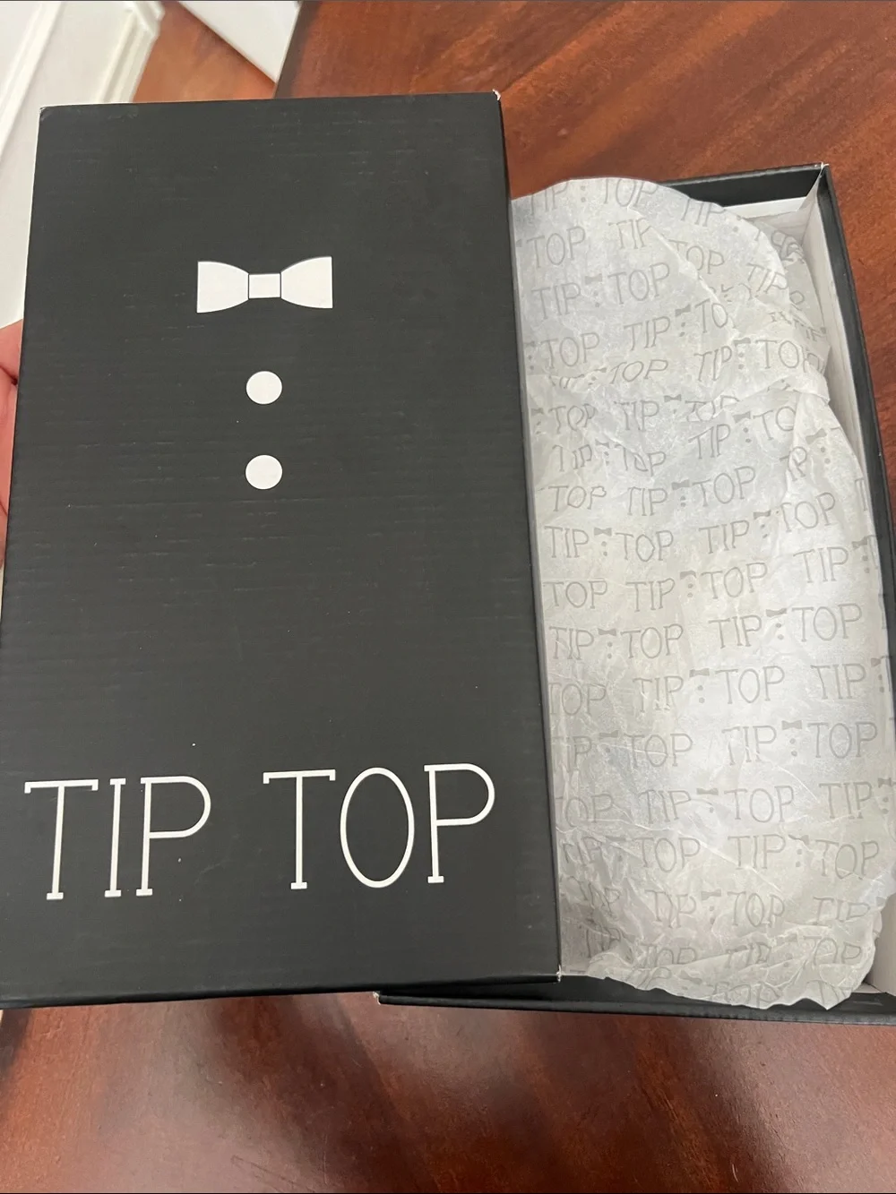 🍇🤍Tip Top Kids White Patent Tuxedo Shoes